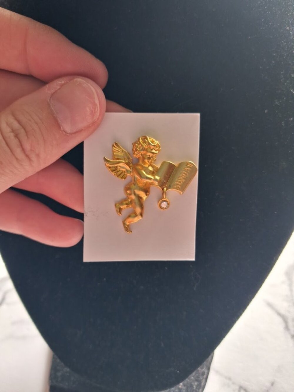 Two Sisters Angel pin